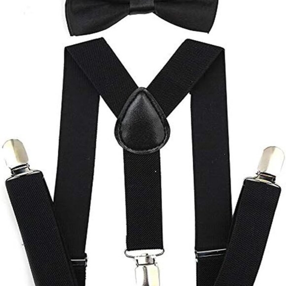 1920s mens Accessories Fedora Gangster Hat Costume Accessory Y-Back Suspenders & - Picture 3 of 6